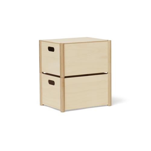 Form & Refine Pillar Storage Box, Medium, Beech