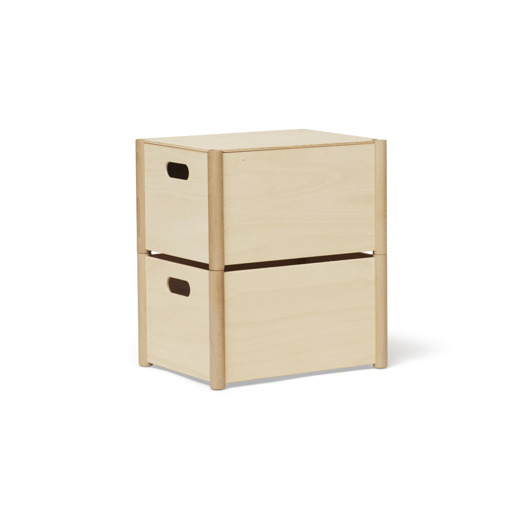 Pillar Storage Box - Medium - Beech