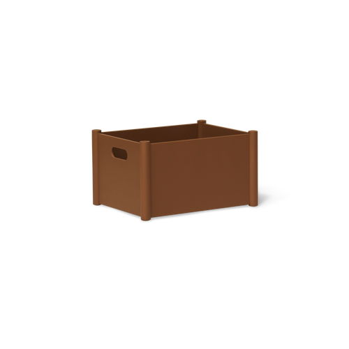 Form & Refine Pillar Storage Box, Medium, Clay Brown