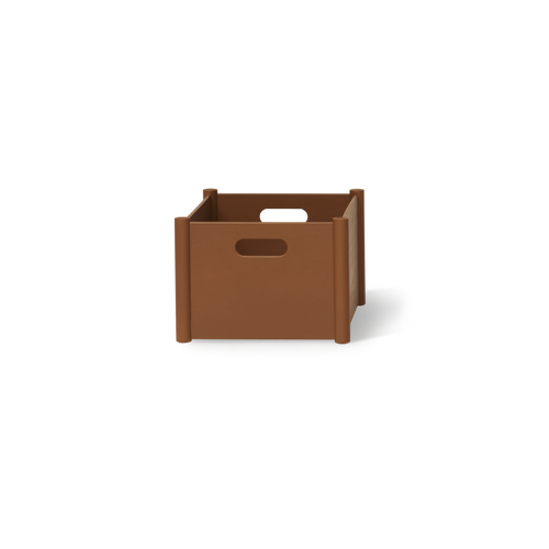 Form & Refine Pillar Storage Box, Medium, Clay Brown