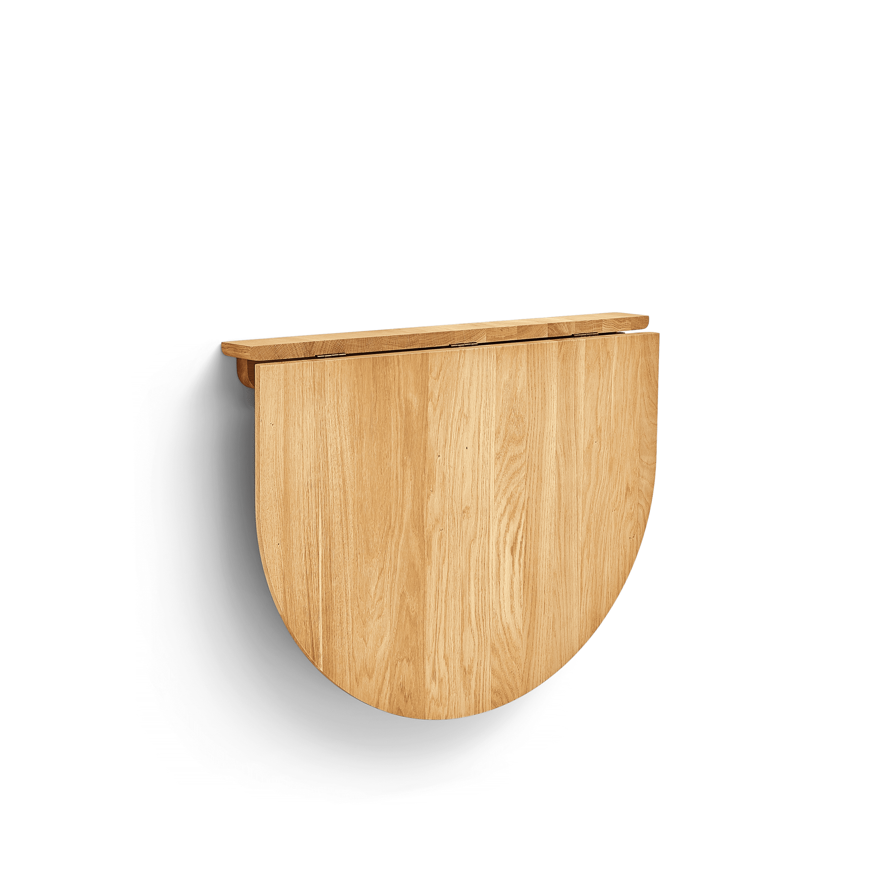 Trefoil Folding Wall Table - Oak