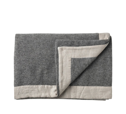 Silkeborg Uldspinderi Gotland 220x240 cm Blanket 0116 Dark Nordic Grey