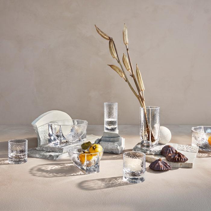 Holmegaard Forma Vase, Clear, H: 7.9"