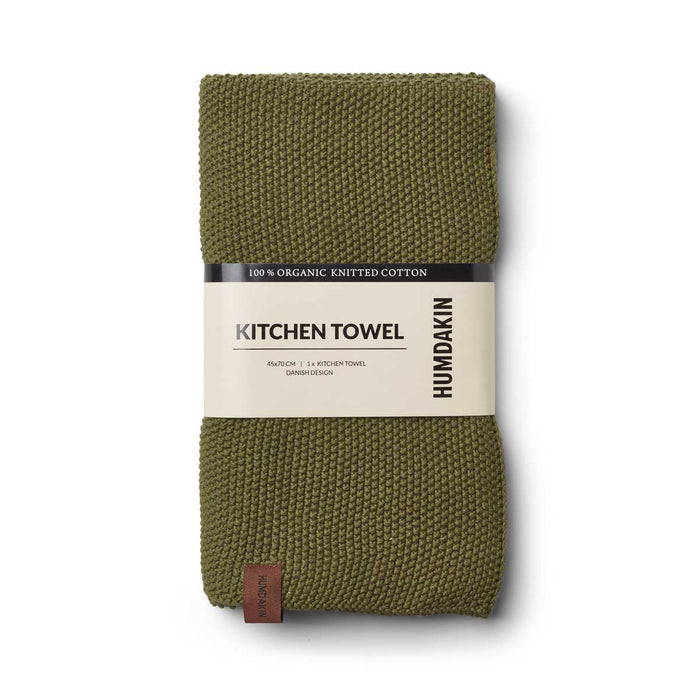 HUMDAKIN Humdakin Knitted kitchen towel Organic textiles 026 Oak