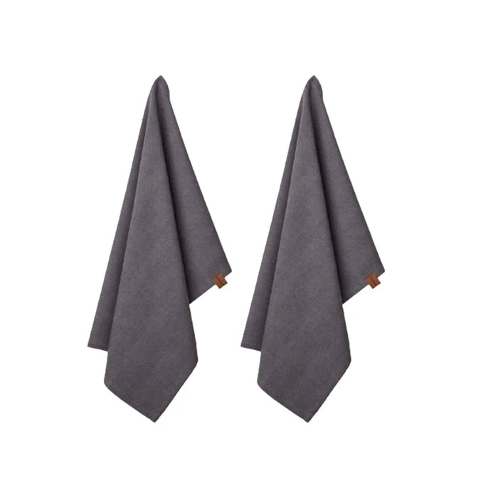 Organic Tea Towel - 2 pack - Dark Ash