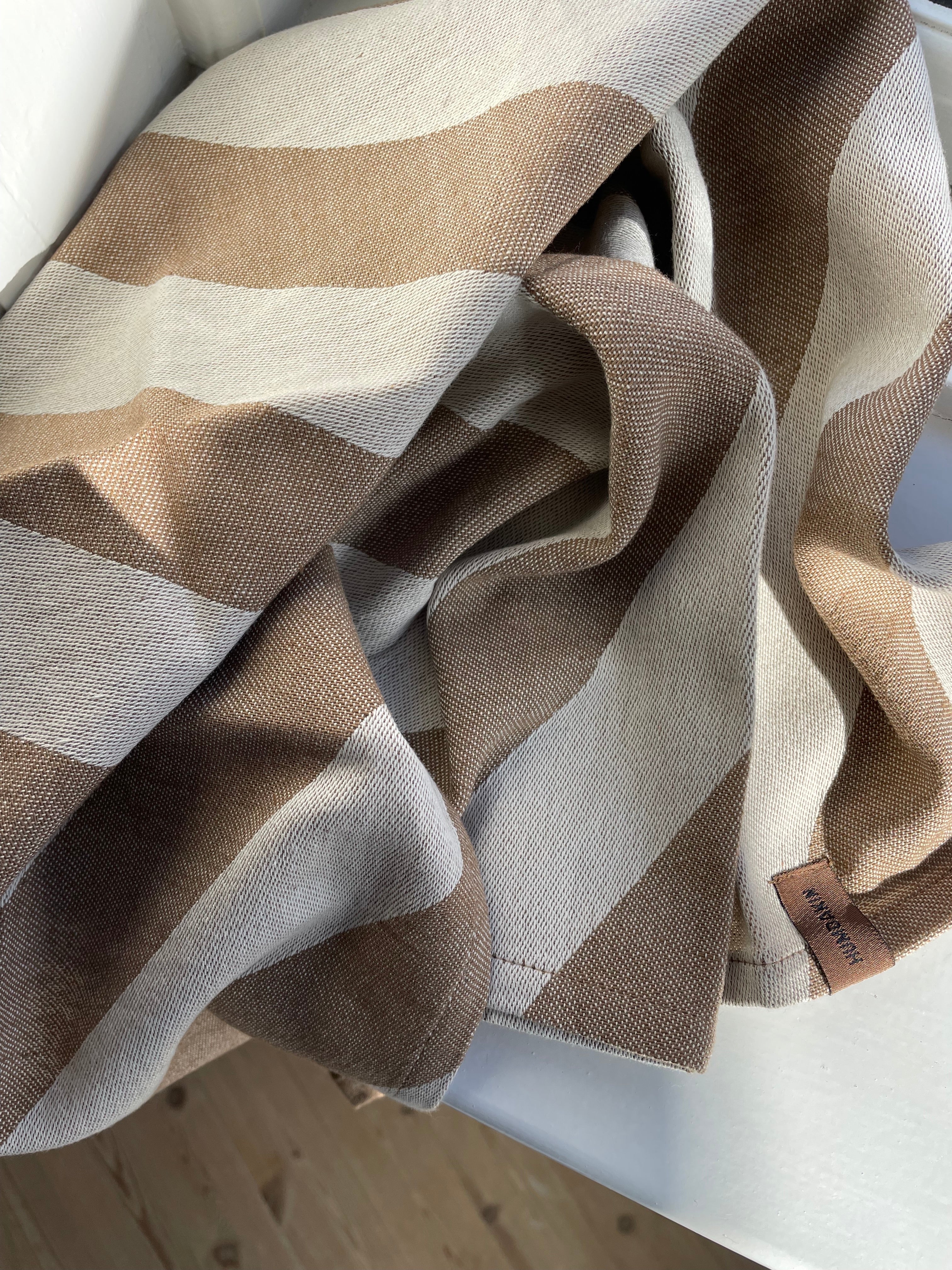 Recycled Cotton Tea Towels - 2 pack - Beige Candy