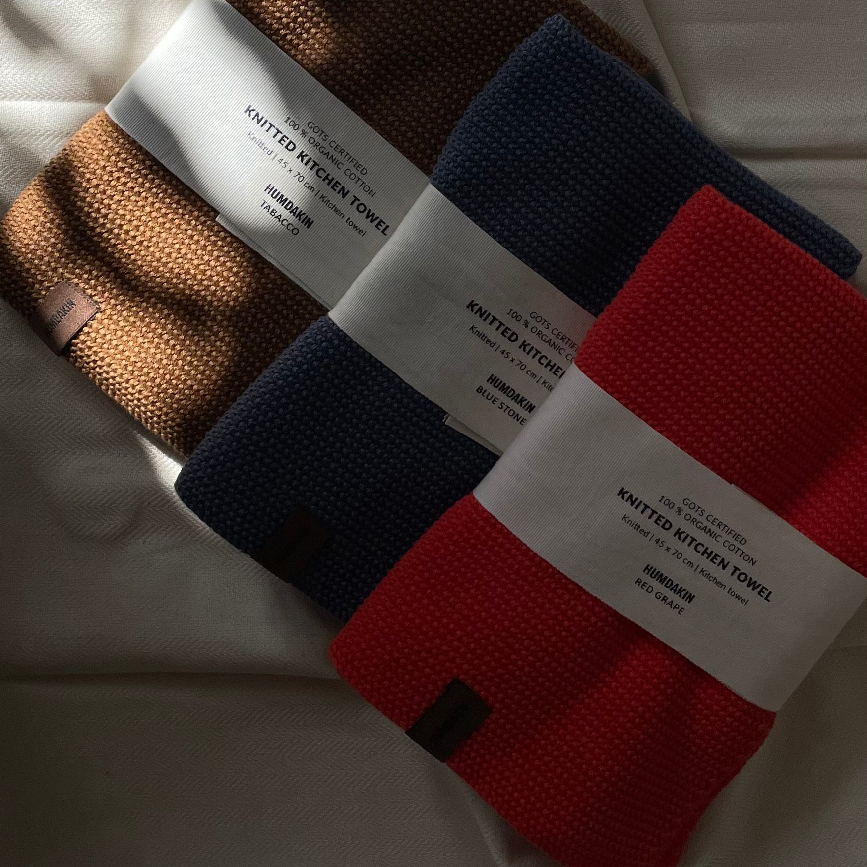 Knitted Kitchen Towel - Tobacco