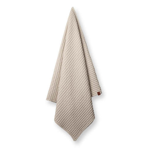 HUMDAKIN Humdakin waffle bath towel Organic textiles 01 Light Stone