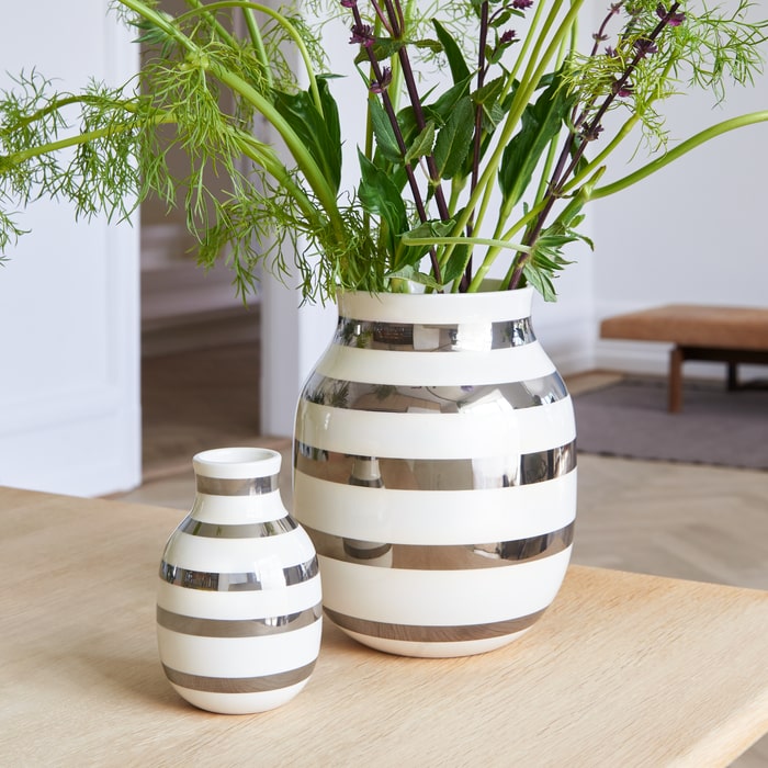 Kähler Omaggio Vase, Silver