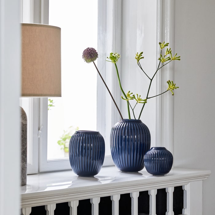 Kähler Hammershøi Vase, H: 10"