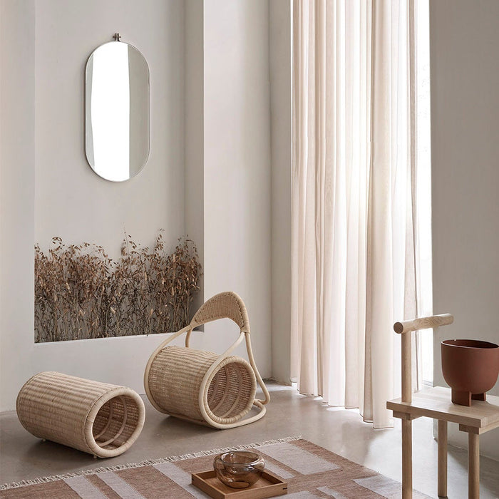 Kristina Dam Studio Dowel Mirror Round, Capsule