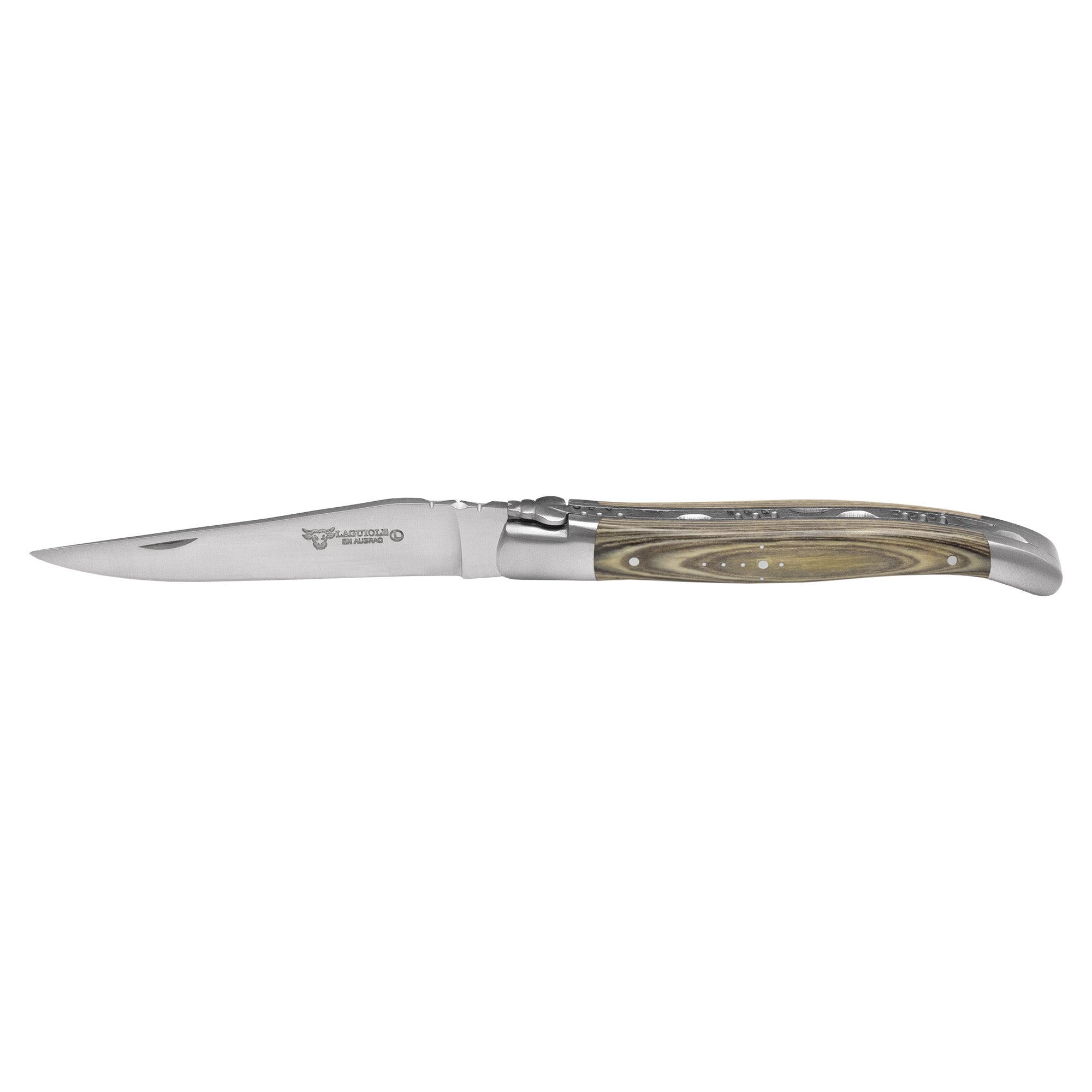 Laguiole en Aubrac Luxury Multipurpose Forged Folding Knife, With Pakawood Handle, 4.75- Inches
