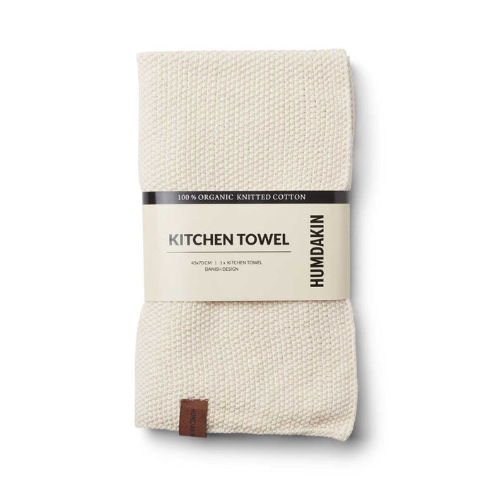 HUMDAKIN Knitted kitchen towel Organic textiles 029 Shell