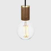 Elva Pendant Light Non-Tinted in Walnut