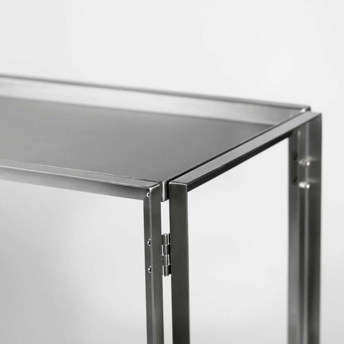 Foldable Side Table - Stainless Steel