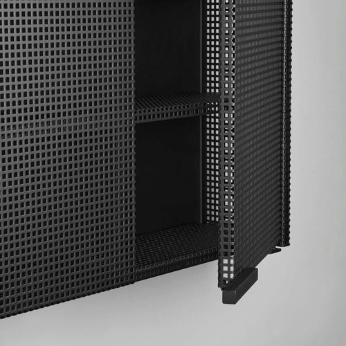 Grid Wall Cabinet - Black