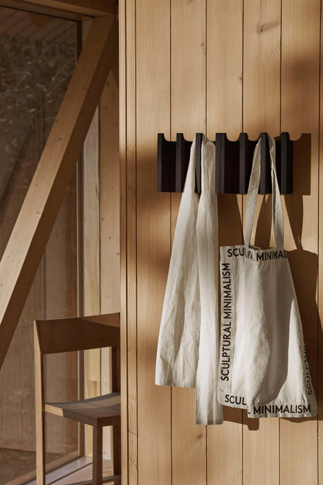 Kristina Dam Studio Column Coat Rack, Dark Lacquered Oak