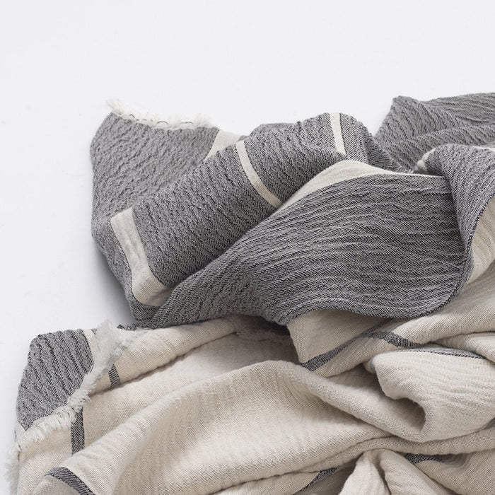 Kristina Dam Studio Architecture Throw, Grey/Off-White