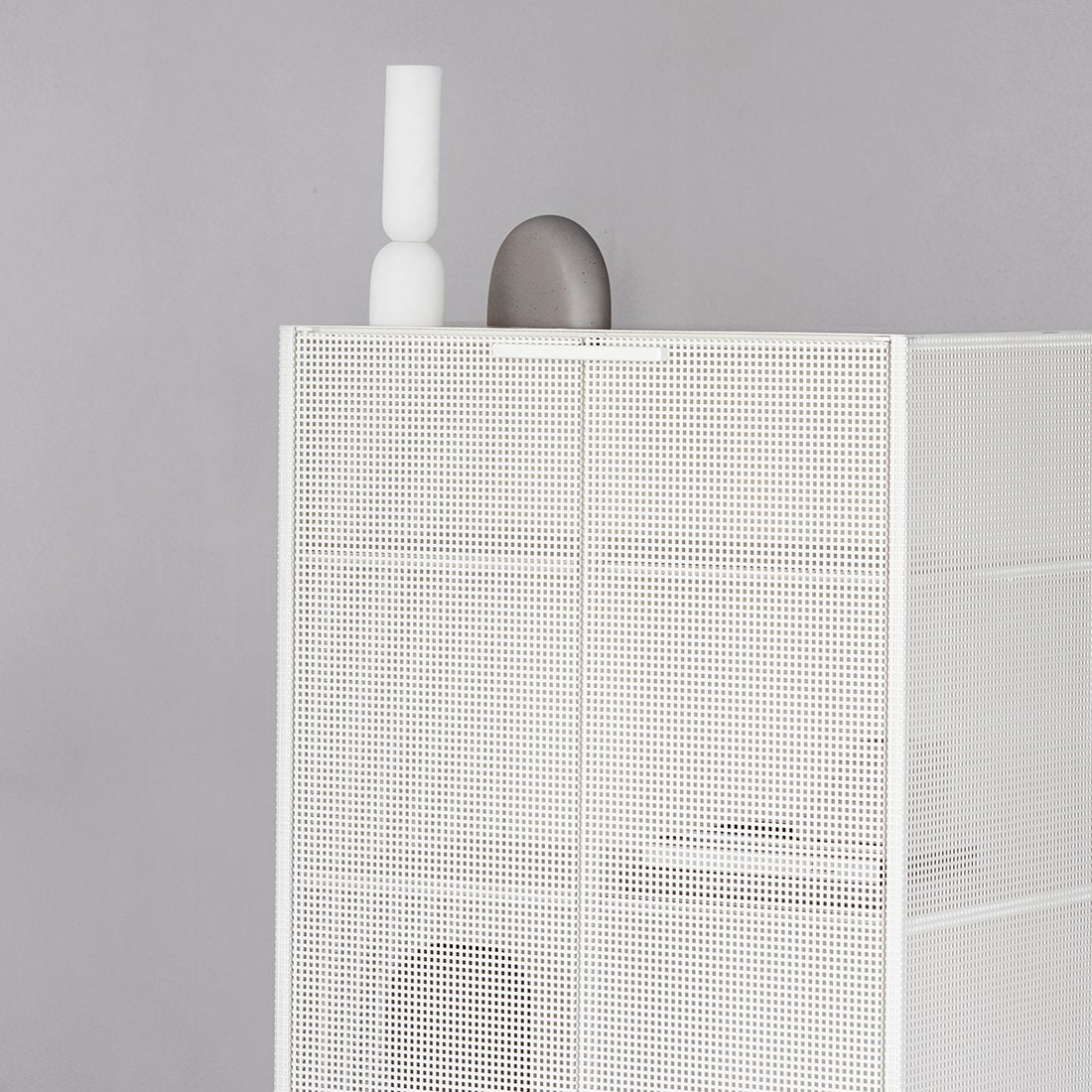 Grid Cabinet - Beige