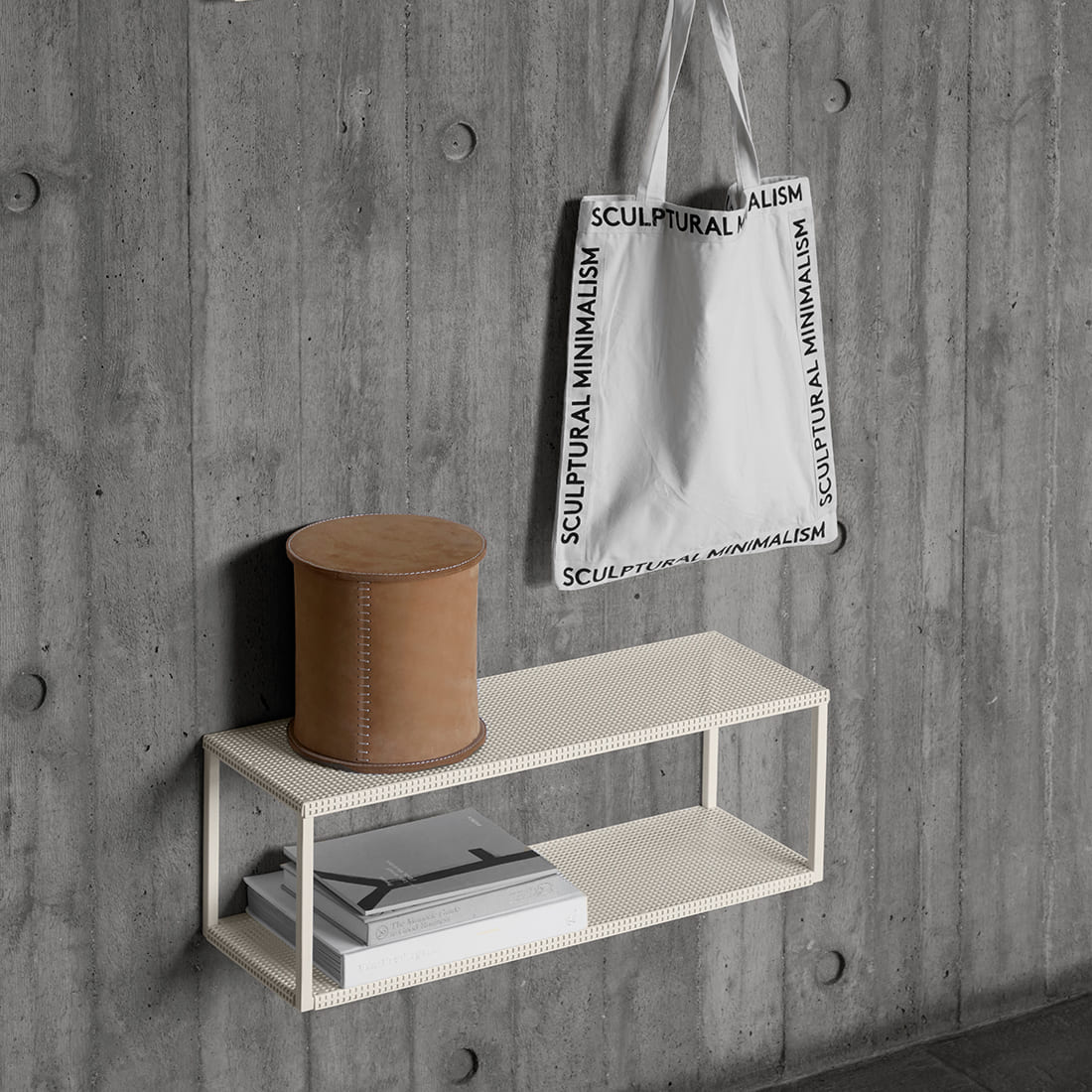 Kristina Dam Studio Stitched Leather Box â€“ L