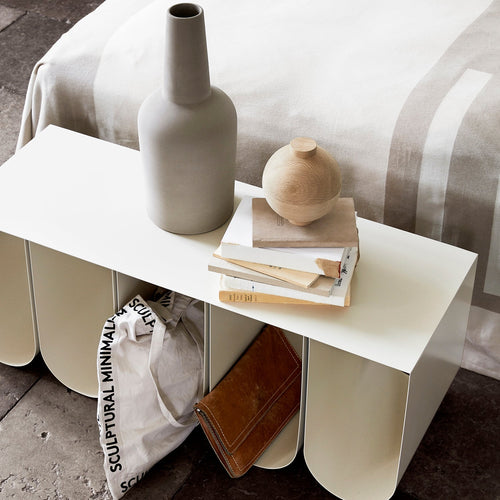 Kristina Dam Studio Curved Bench, Beige