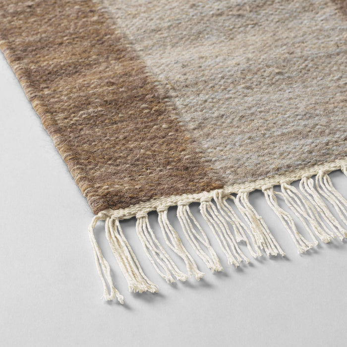 Kristina Dam Studio Contemporary Kelim Rug, 78x 55", Brown