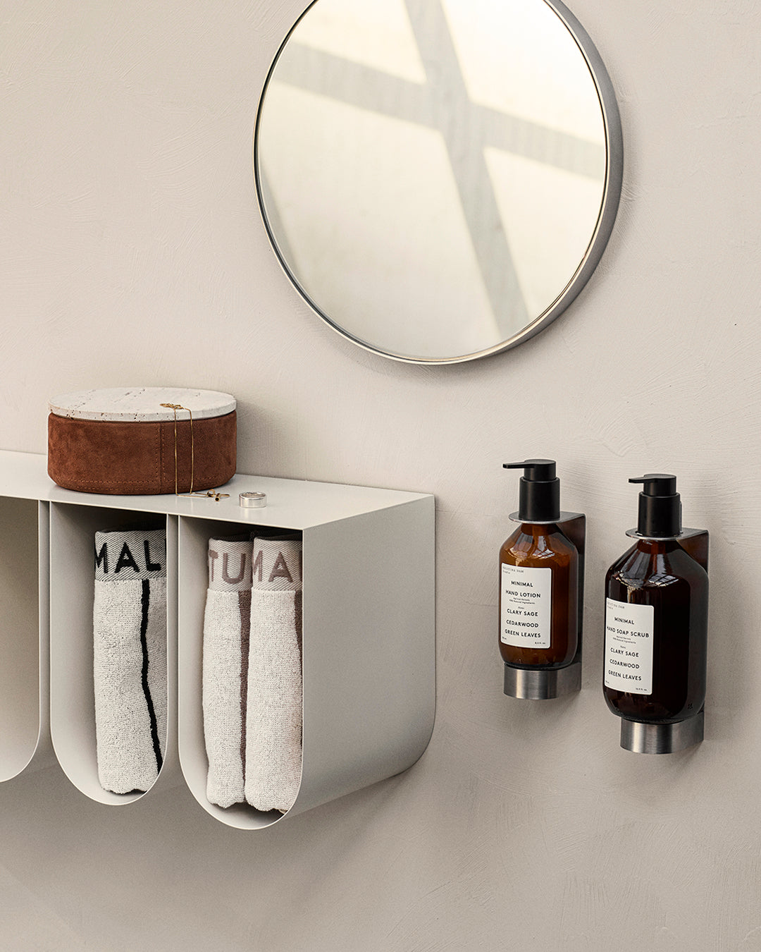 Curved Wall Shelf - Beige