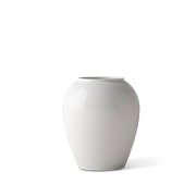 Lyngby Porcelæn Rhombe Vase, White