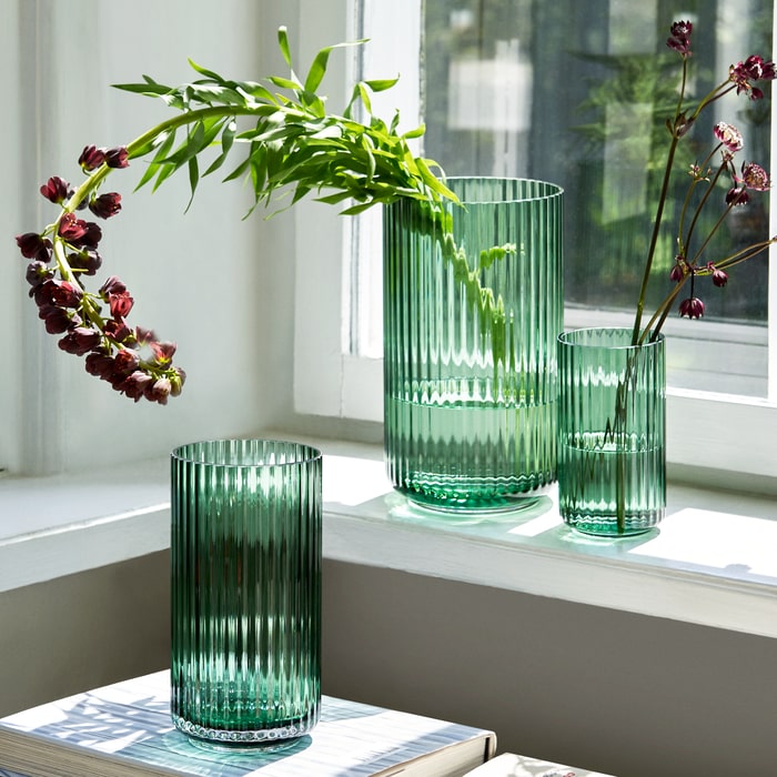 Lyngby Porcelæn Vase, Green