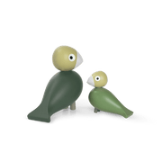 Kay Bojesen Liv & Lykke Bird Pair, Green, H: 3.9"