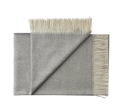 Silkeborg Uldspinderi La Paz 130x200 cm Throw 0401 Light Grey