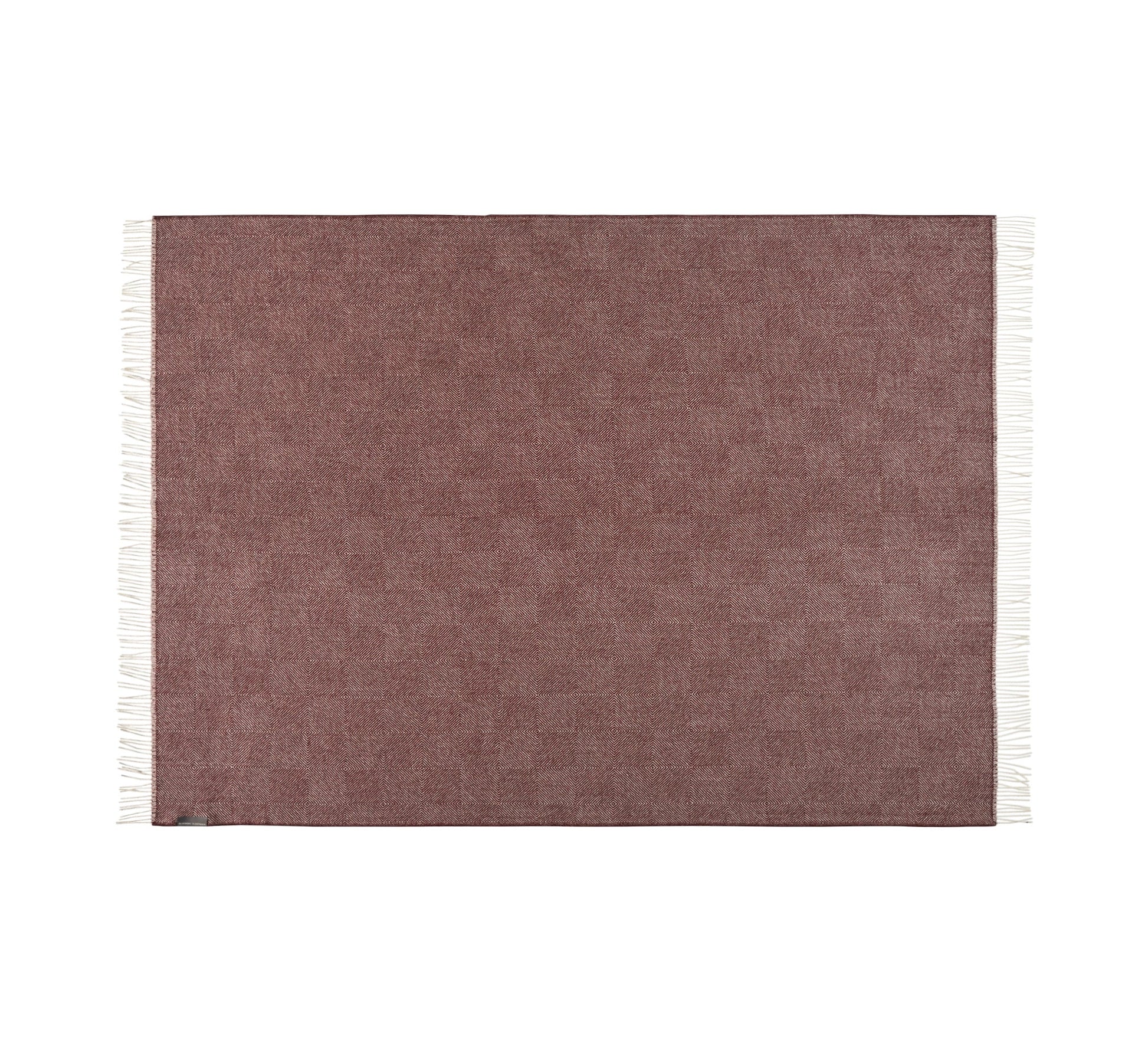 Silkeborg Uldspinderi La Paz 130x200 cm Throw Old Bordeaux 0640
