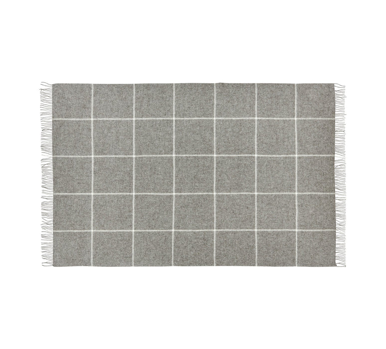 Silkeborg Uldspinderi Mandø 140x240 cm Throw Nordic Grey 0155