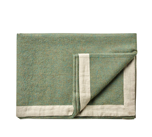 Silkeborg Uldspinderi Mendoza Throw 130x180 cm Throw 1792 Moss Green