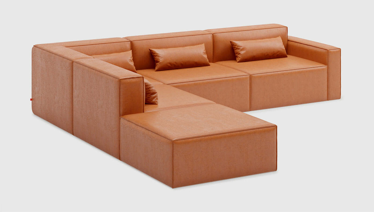 Vegan Appleskin Leather Cognac / Left Facing