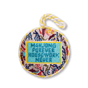 Needlepoint Ornament - Mahjong Forever