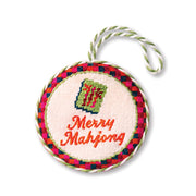 Needlepoint Ornament - Merry Mahjong