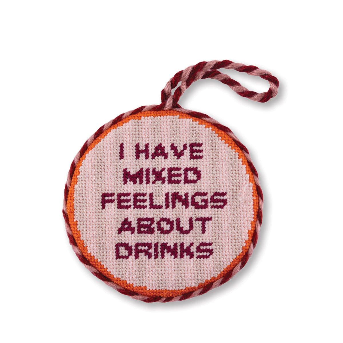 Needlepoint Ornament - Mixed Drinks