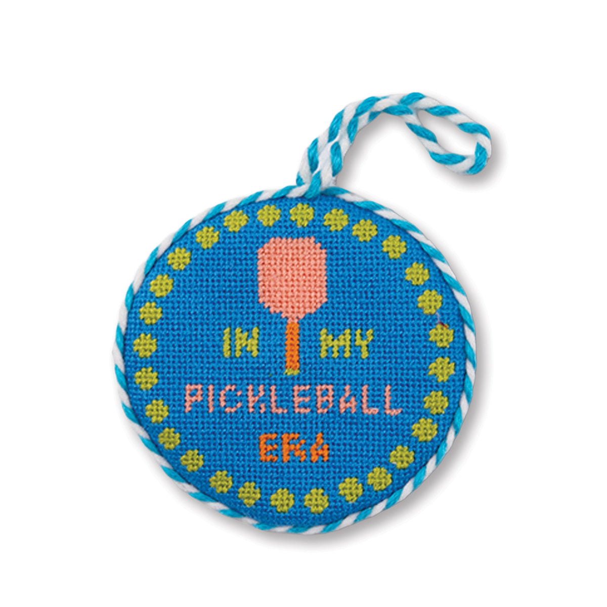 Needlepoint Ornament - Pickleball Era