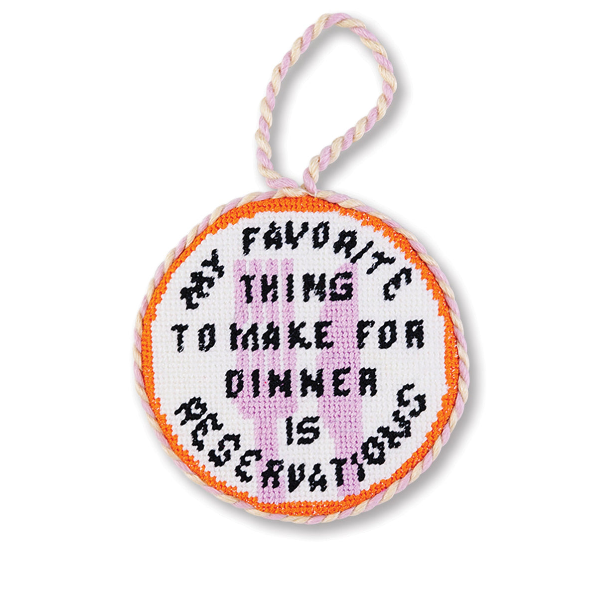 Needlepoint Ornament - Reservations
