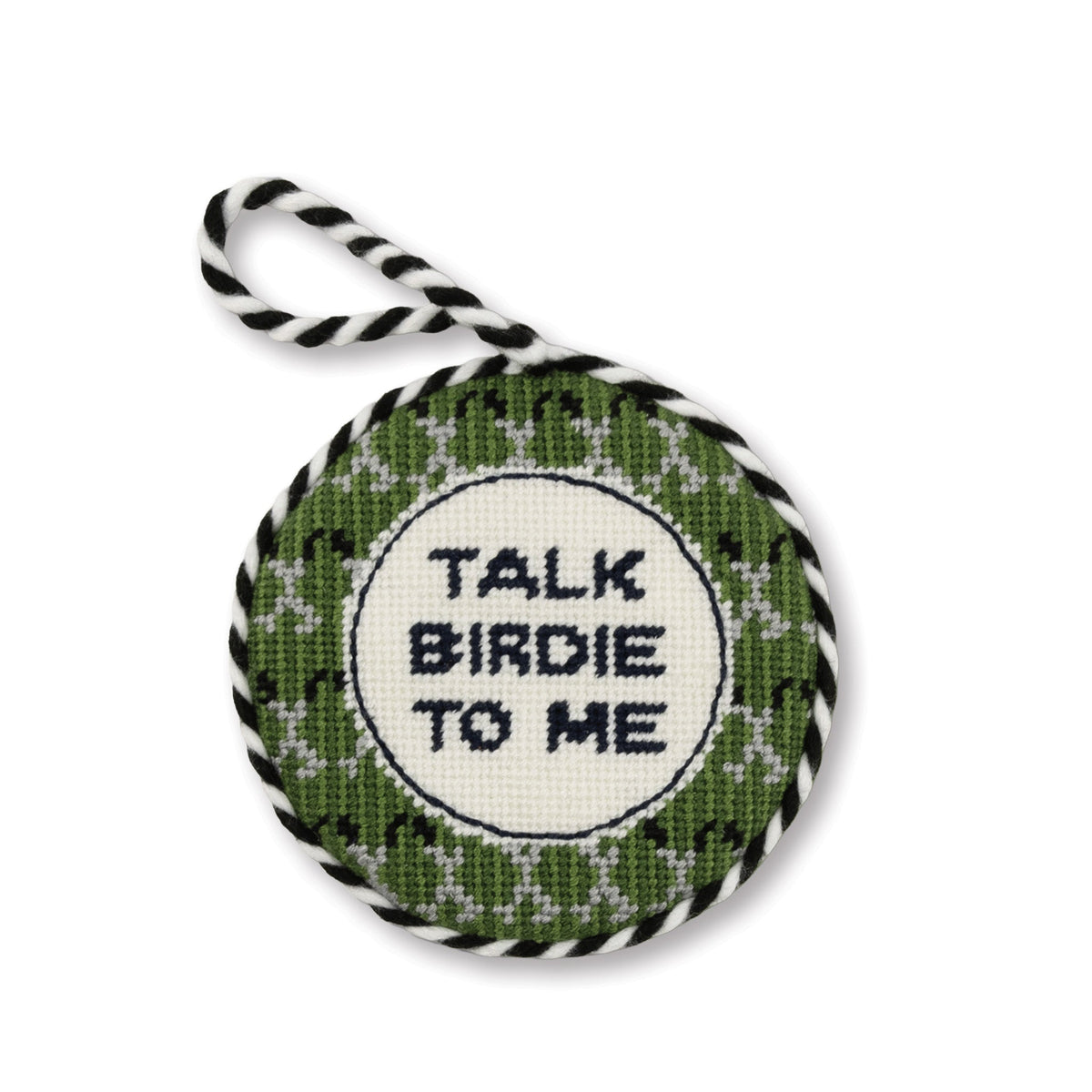 Needlepoint Ornament - Talk Birdie to Me