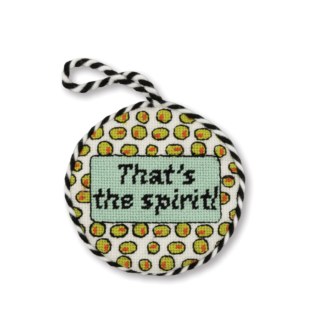 Needlepoint Ornament - That's the Spirit