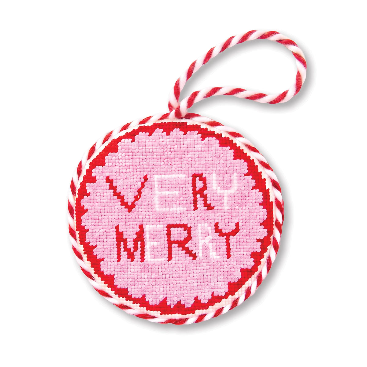 Needlepoint Ornament - Very Merry