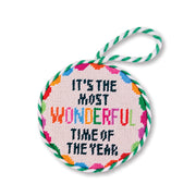 Needlepoint Ornament - Wonderful Time