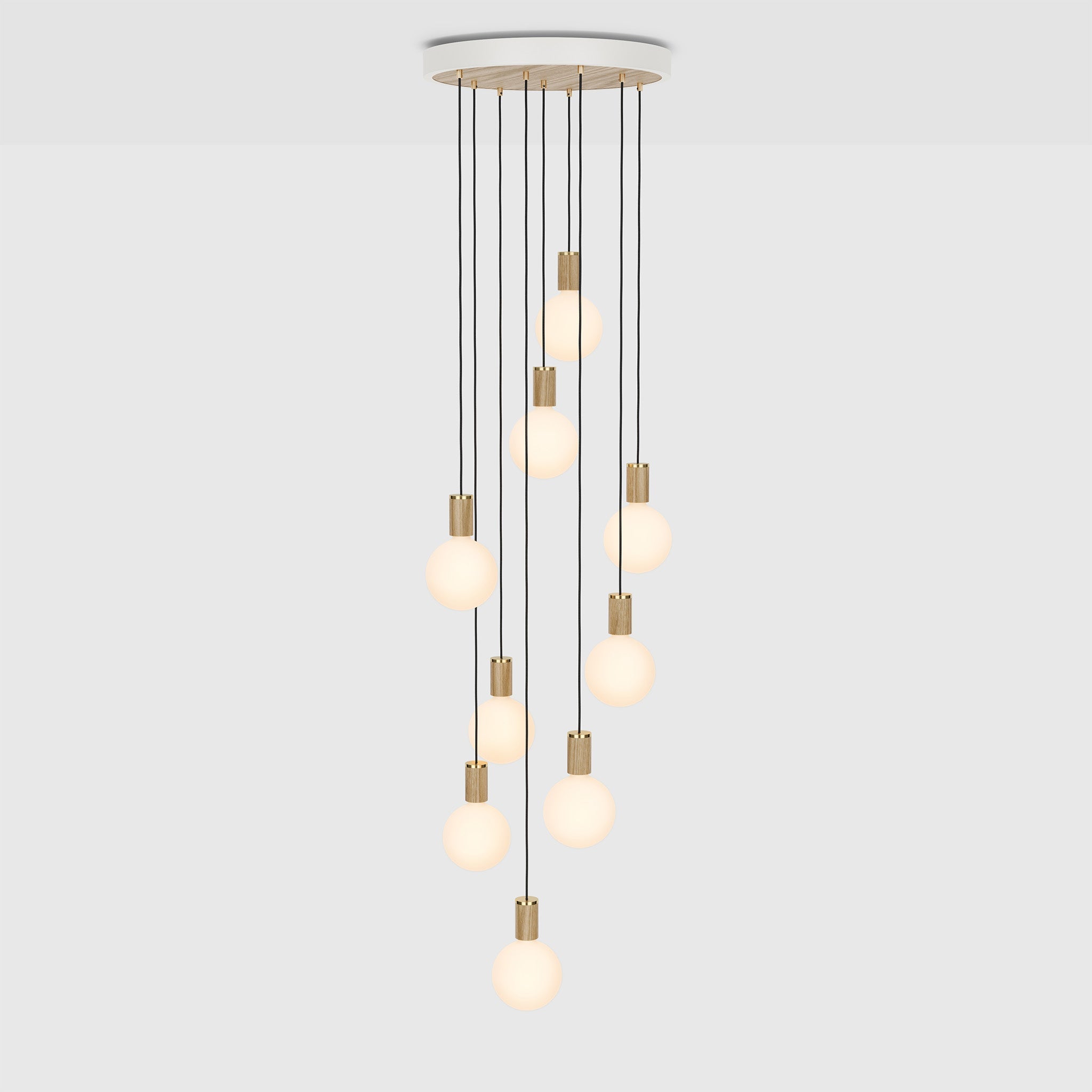 Nine Pendant in Oak + Sphere IV