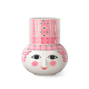 Bjørn Wiinblad Olga Vase, Pink, H: 5.9"