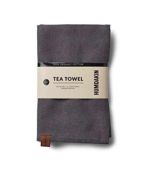 Organic Tea Towel - 2 pack - Dark Ash