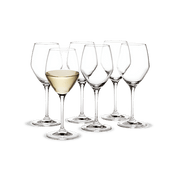 Holmegaard Perfection White Wine Glass, Clear, 10.8 Oz, 6 Pcs.