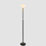 Poise Adjustable Floor Lamp in Brass + Oval II