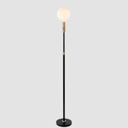 Poise Adjustable Floor Lamp in Brass + Sphere V